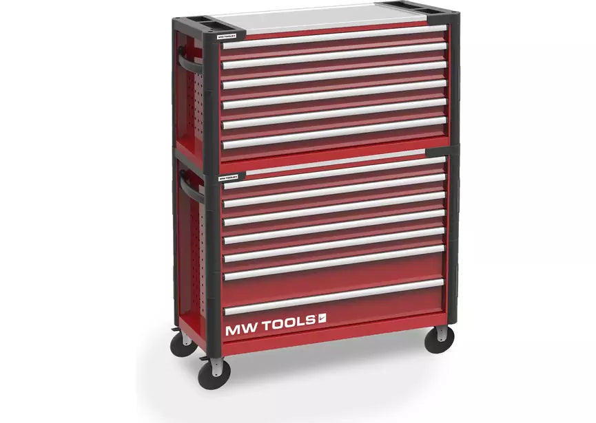 Set di utensili XXL composto da 1299 pezzi nel carrello portautensili GWB307 e nella cassetta portautensili GTB306