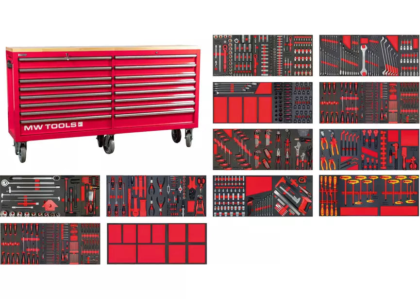 Carrello portautensili professionale da 990 pezzi – Qualità premium e capacità massima